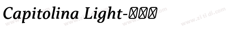 Capitolina Light字体转换